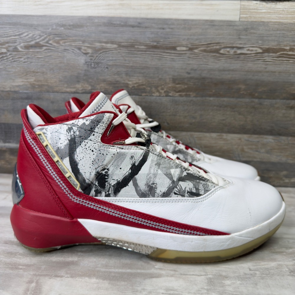 Air Jordan 22 XX2 OG Omega Mens Size 11 Basketball Sneakers 315299-162 White Red
